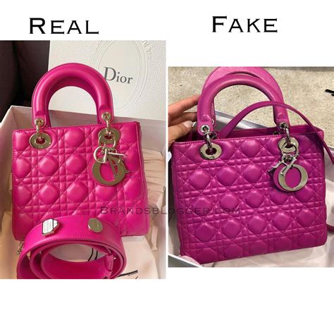 fake lady dior bag vs real|are lady dior bags real.